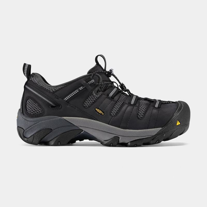 Zapatos De Trabajo Keen Atlanta Cool Steel Toe Para Hombre Negros - Zapatos Keen Mexico (962017-RPA)